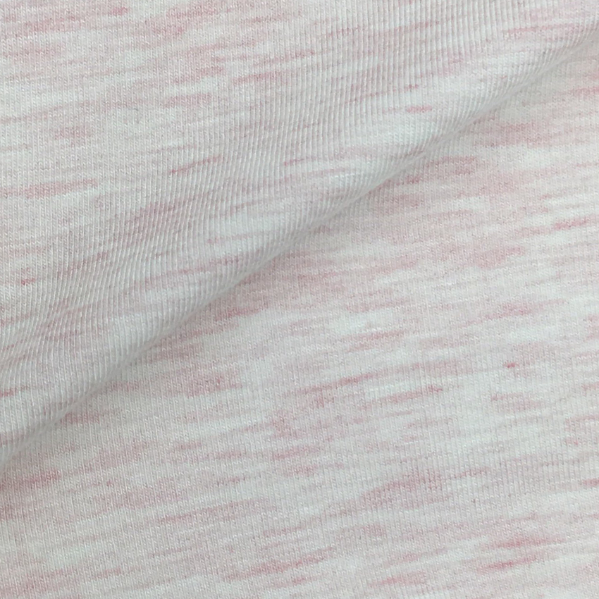 Bamboo Spandex Jersey (white x pink striped)
