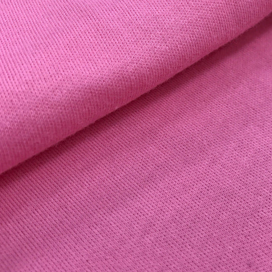 Organic Cotton Interlock (Sea Green, Hot pink )